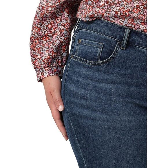 Riders by Lee Indigo Women's Plus Size Midrise Straight Leg Jean 20 Plus Iron B - Picture 4 of 7